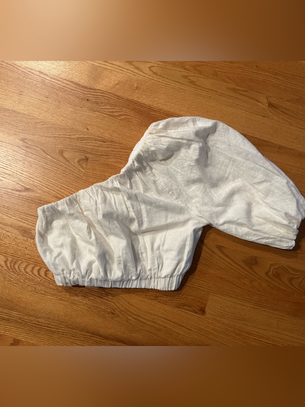 Abercrombie & Fitch White One Shoulder Crop Top Size Small